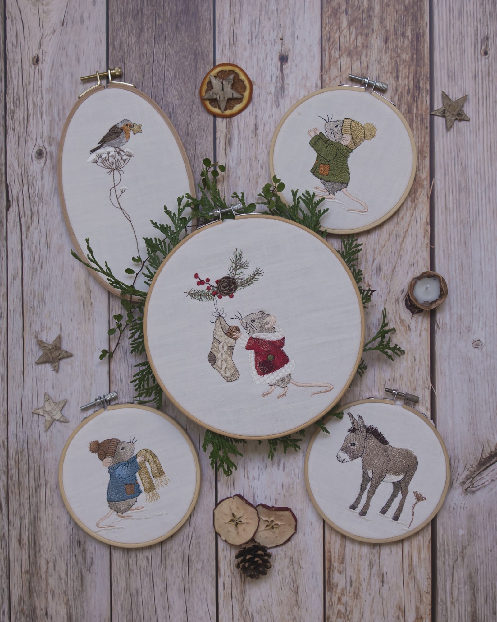 Stickdateien Serie Weihnachtsglück