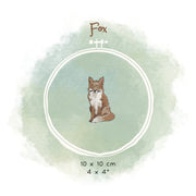 Stickdatei Fuchs – detailreiches Tiermotiv für Winter, Weihnachten & naturverbundene Stickerei