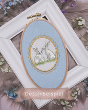 ITH Stickdateien Set Applikationsrahmen "Millefleur"