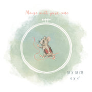 Stickdatei Maus mit Garnkone