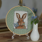 Embroidery file rabbit from the series "Spring in the Countryside"