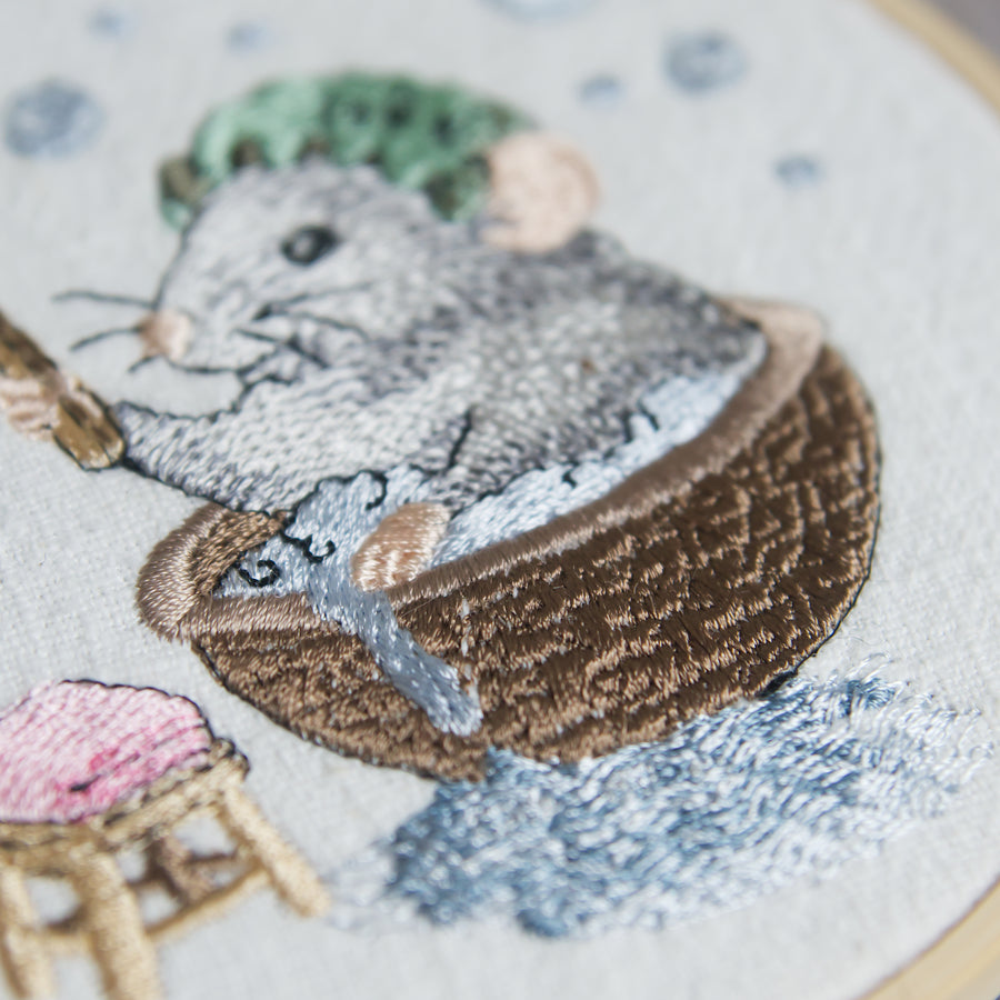 Stickdatei „Bademaus“ – Niedliches Motiv für kreative Projekte