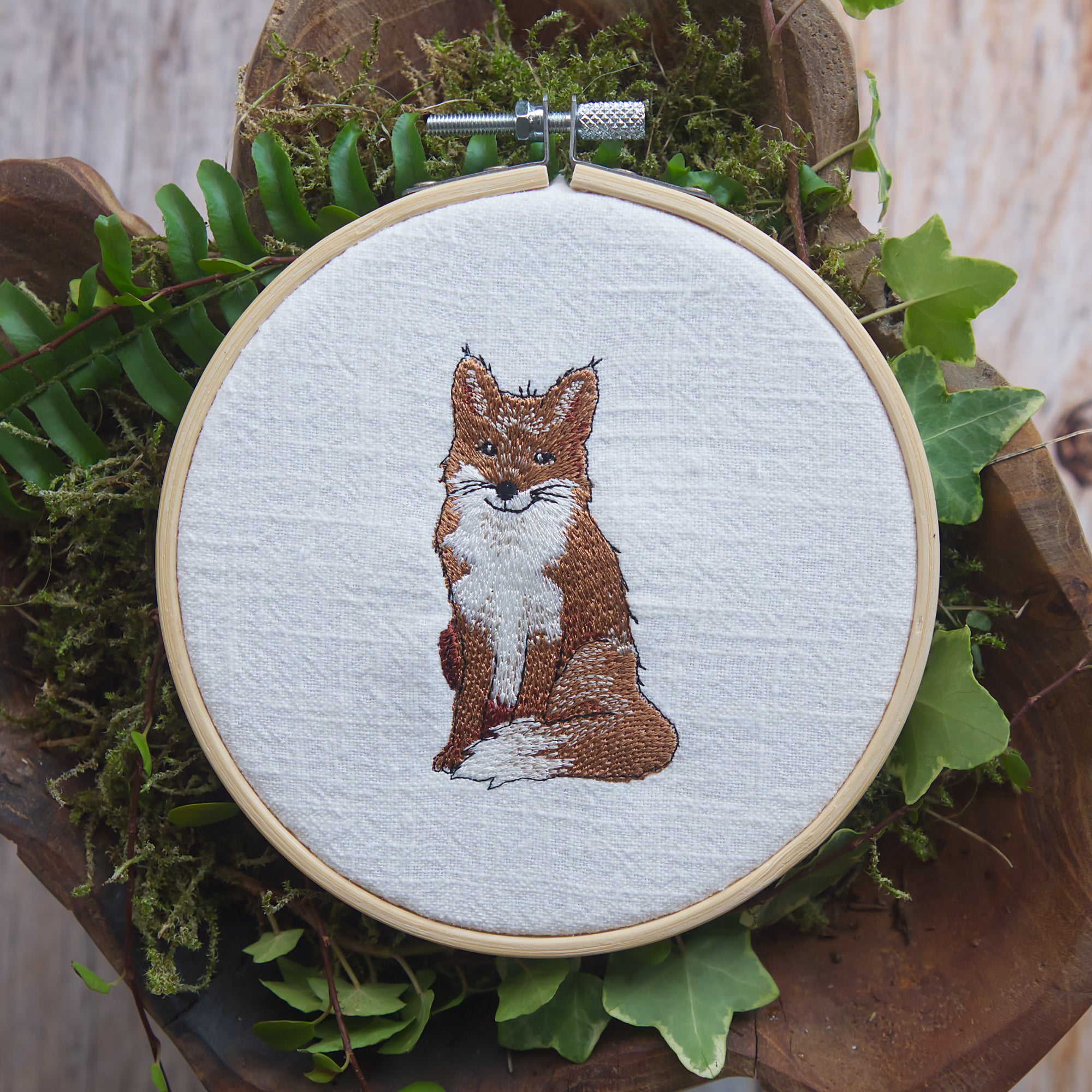 Stickdatei für Stickmaschinen Fuchs Weihnachten Advent Winter Frühling Sommer Herbst