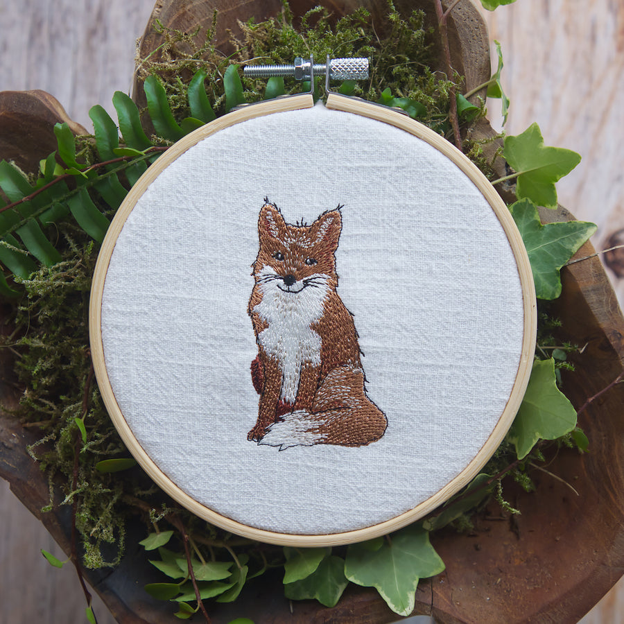 Stickdatei für Stickmaschinen Fuchs Weihnachten Advent Winter Frühling Sommer Herbst