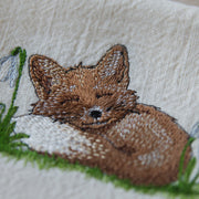 Stickdatei Fuchs mit Schneeglöckchen