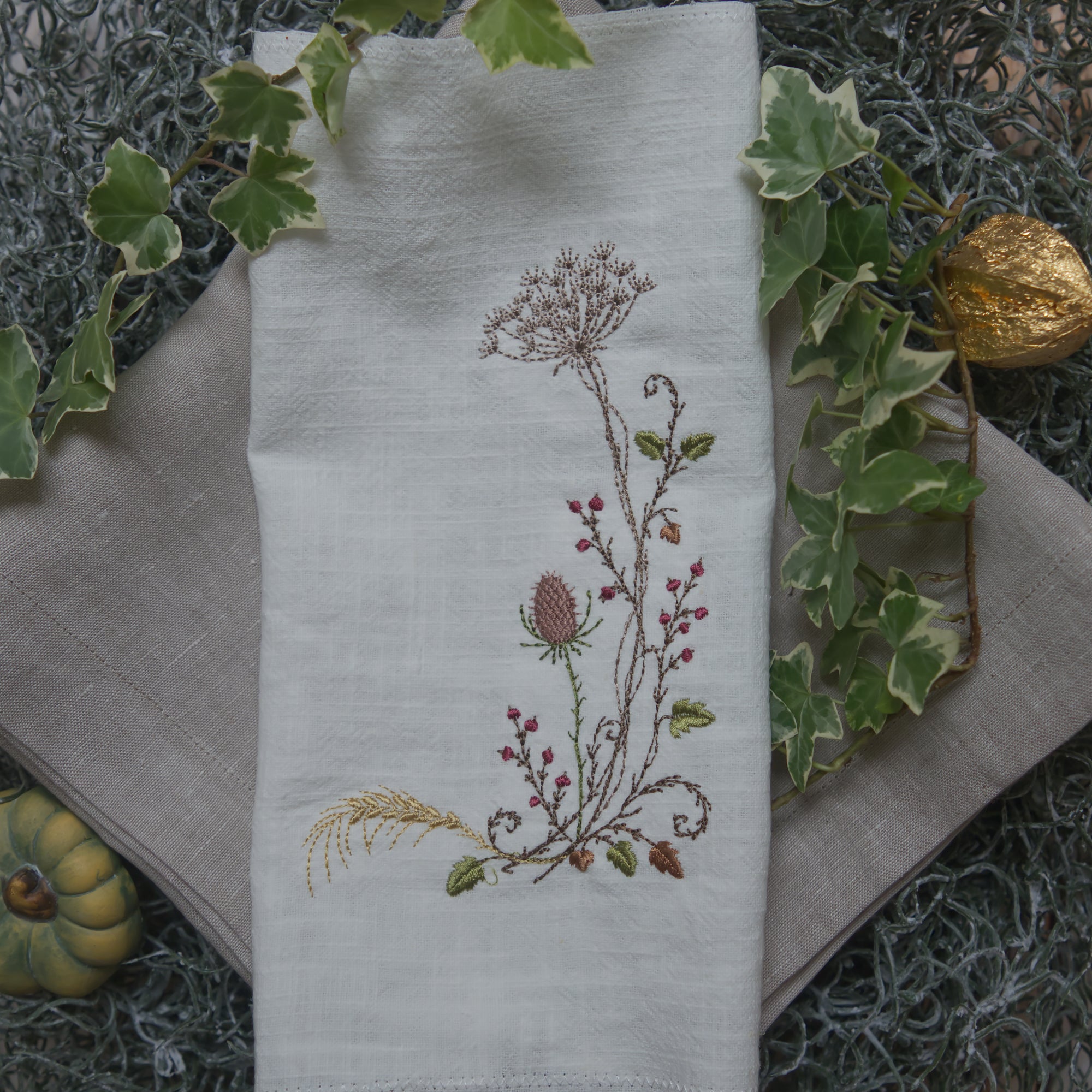 Stickdatei Herbstliche Ecke rechts