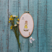 Stickdatei Mädchen und Möwe