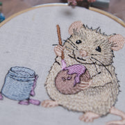 Stickdatei Maus bemalt Eier