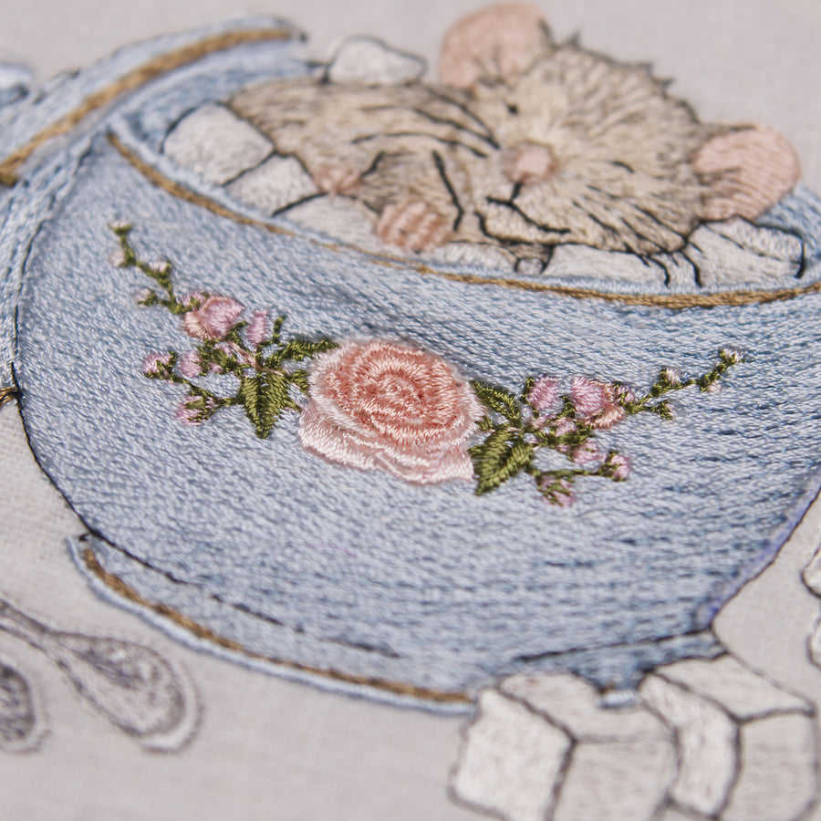 Stickdatei Maus in der Zuckerdose