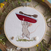 Stickdatei Maus mit Boot