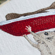 Stickdatei Maus mit Boot