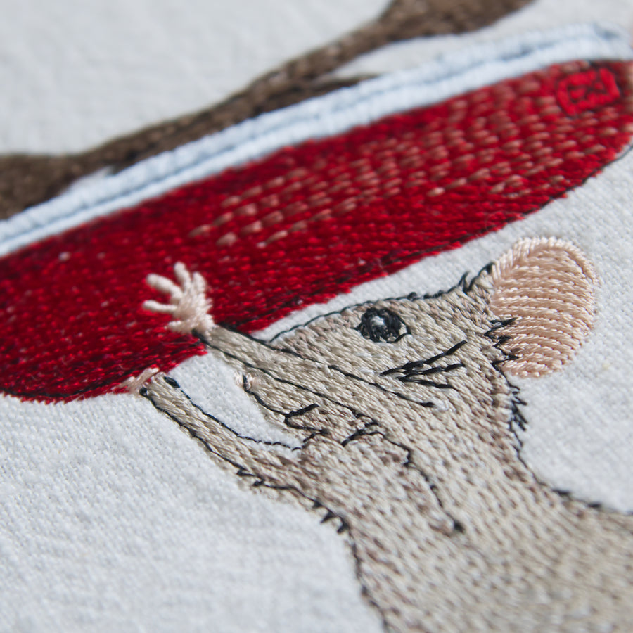 Stickdatei Maus mit Boot