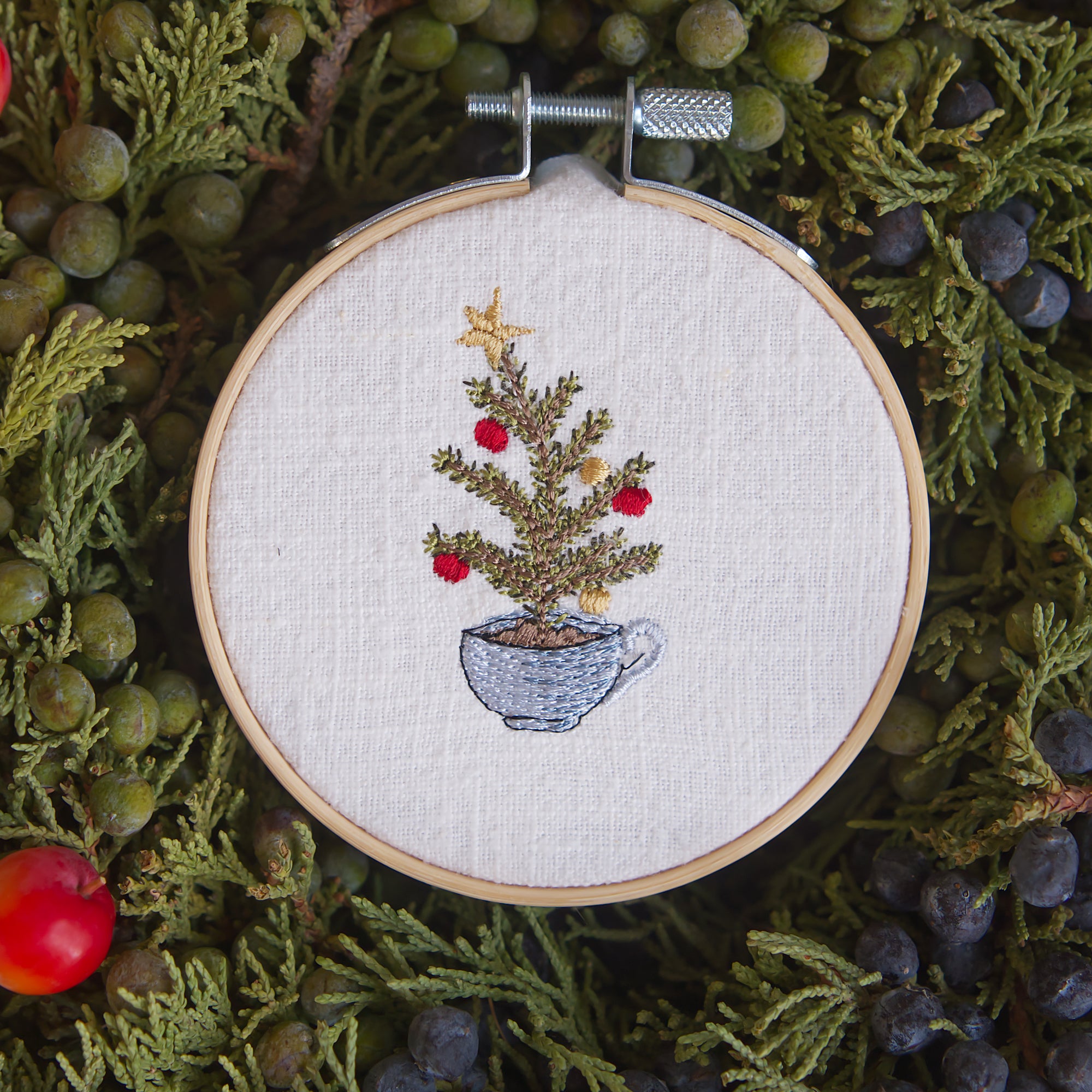 Stickdatei Mini-Set Mäuseweihnacht, Weihnachtsmotiv, kleine Motive, Wichtelmaus, für die Stickmaschine