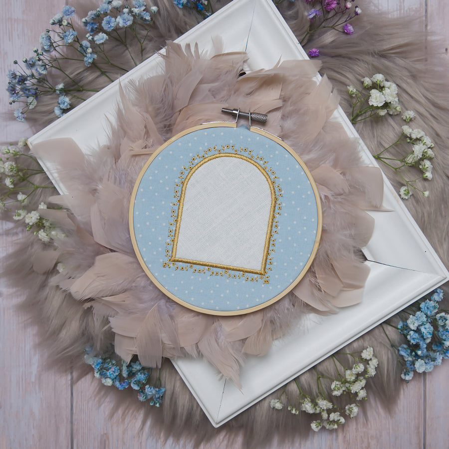 ITH Stickdateien Set Applikationsrahmen "Millefleur"