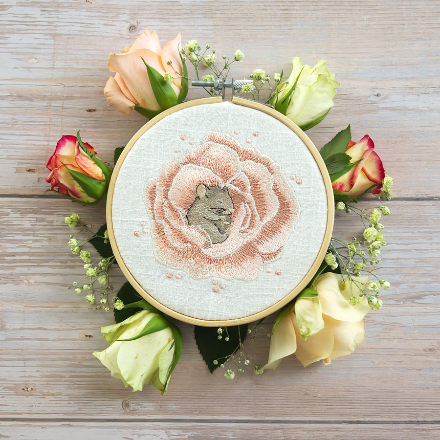 Stickdatei schlafende Maus