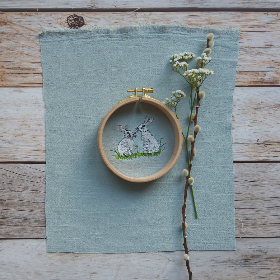 Stickdatei Schneehasen