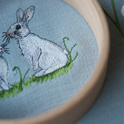 Stickdatei Schneehasen