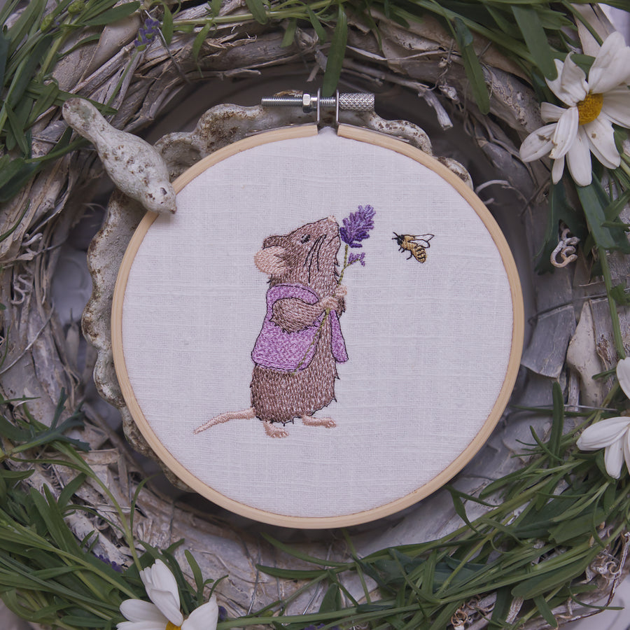 Stickdatei Lavendelmaus