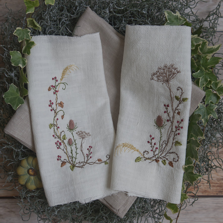 Stickdatei Herbstliche Ecke links