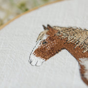 Stickdatei Pferd und Huhn