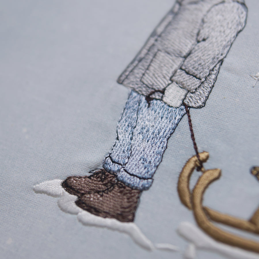 Stickdatei Junge im Schnee