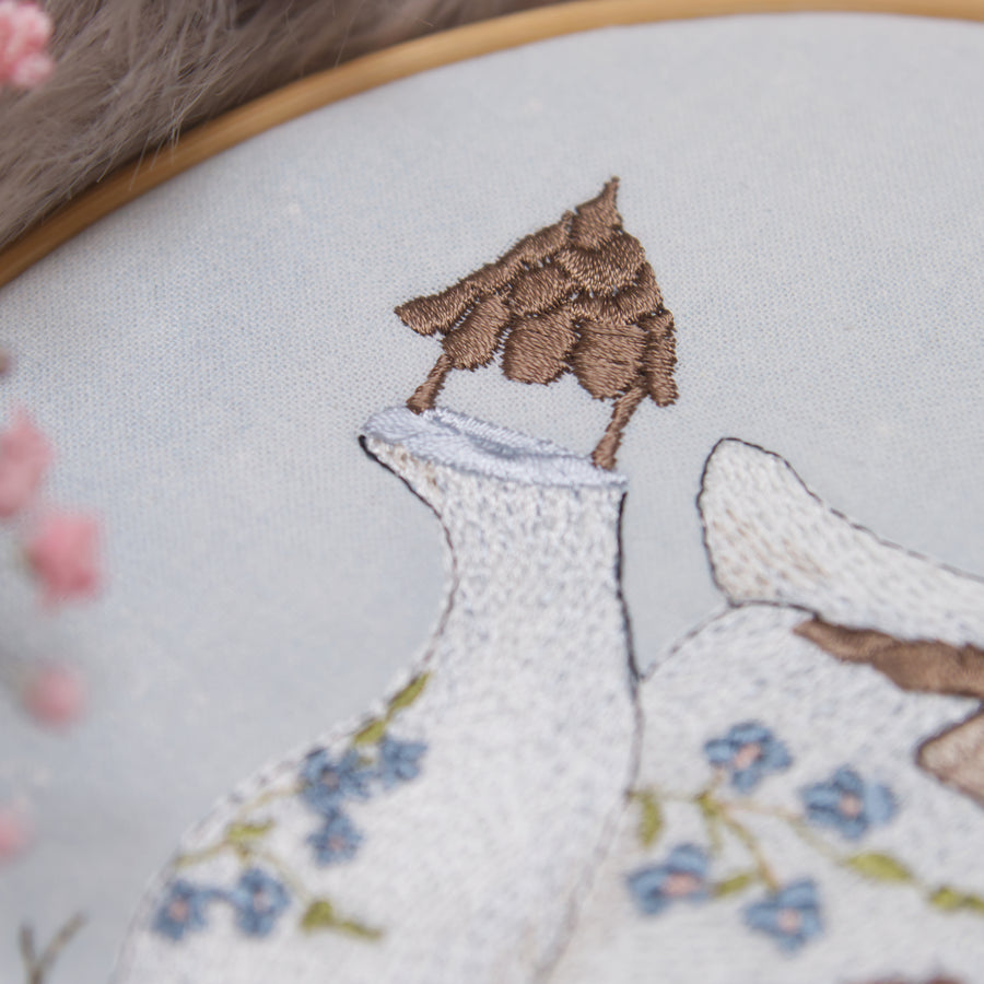 Stickdatei Teekannenhaus