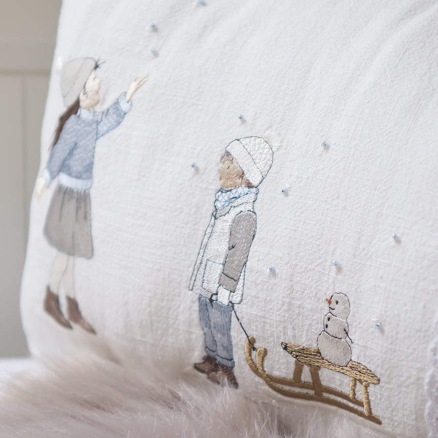 Stickdatei Mädchen im Schnee