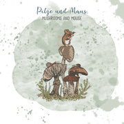 Stickdatei Pilze und Maus