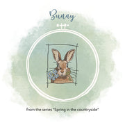 Embroidery file rabbit from the series "Spring in the Countryside"