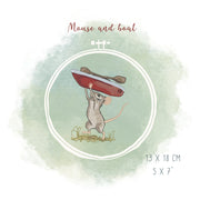 Stickdatei Maus mit Boot