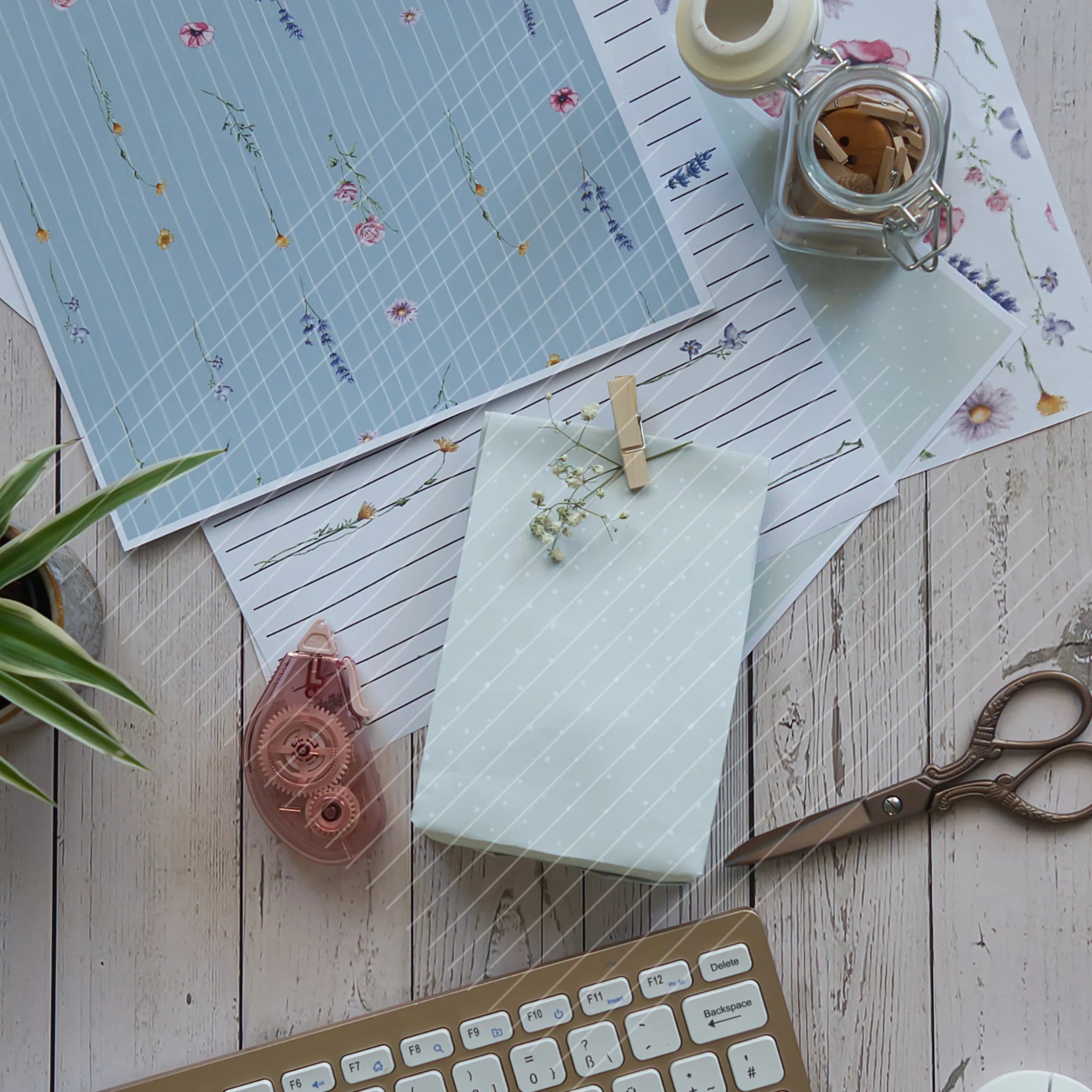 Digistamp Schüchterner Hase Bundle seamless Paper Digistamp