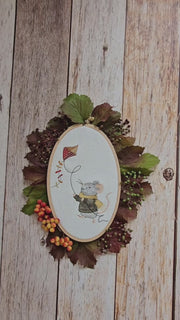 Maus mit Drachen – Stickdatei für 13x18 cm Rahmen