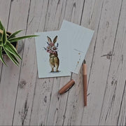 Digistamp Schüchterner Hase Postkarte