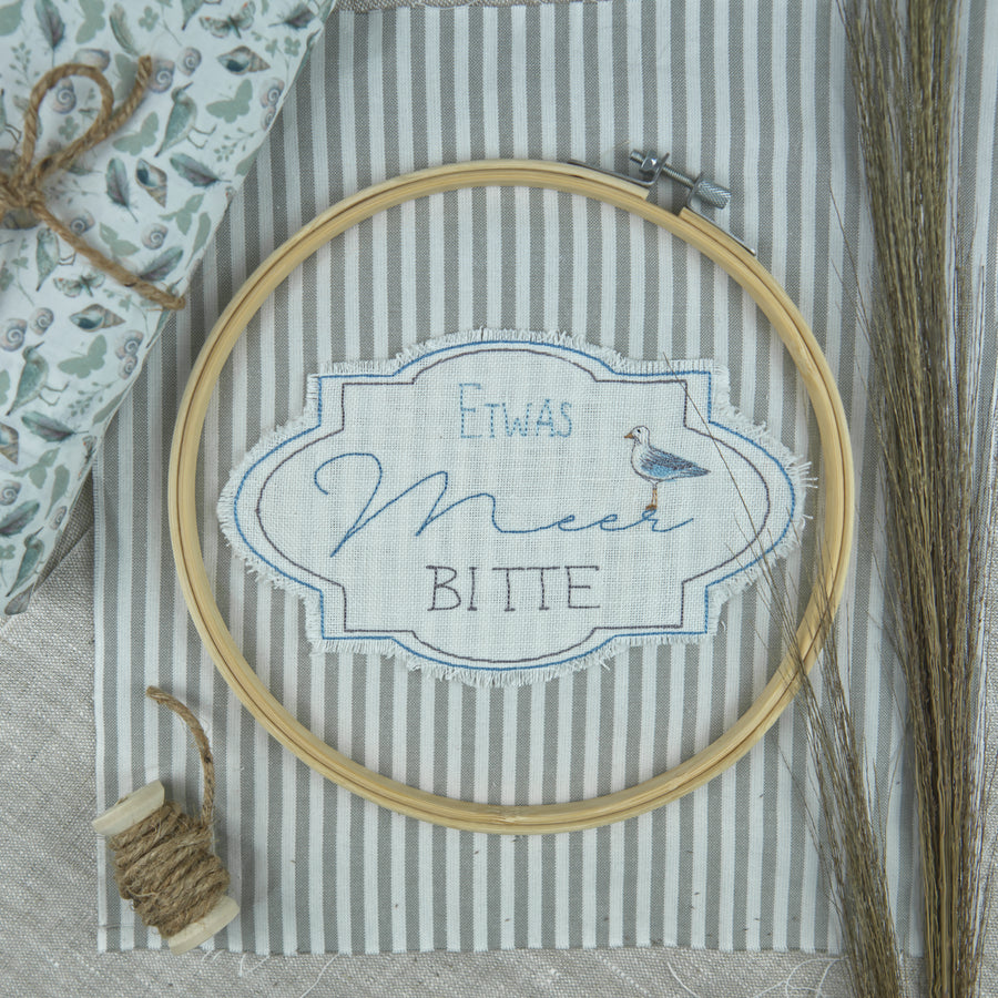 Stickdateien Set "Etwas Meer bitte" Applikationsverarbeitung