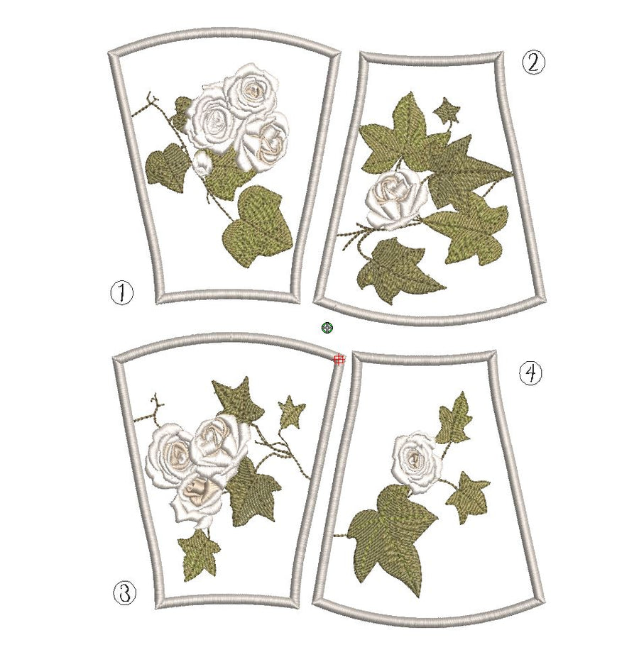 Stickdatei Set ITH Glashusse Efeu