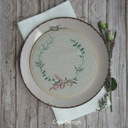 Stickdatei Kranz mit Trockengräsern