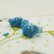 Embroidery design wildflower wreath