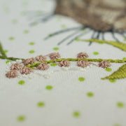 Embroidery design wildflower wreath