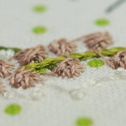 Embroidery design wildflower wreath