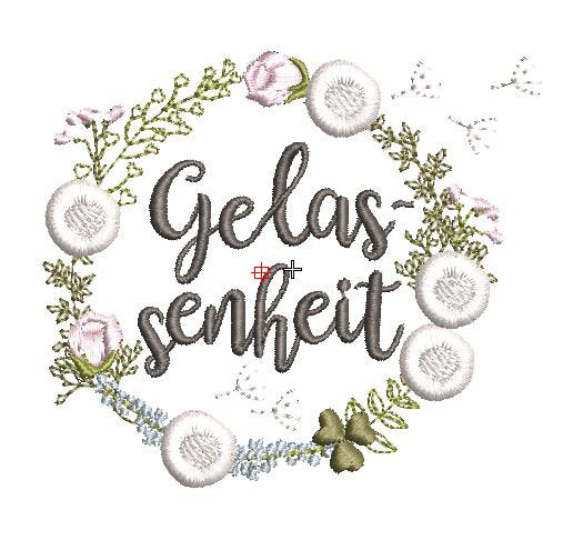 Stickdateien Set Wunschkränze Freude, Gelassenheit, Hoffnung, Kraft, Zuversicht und blanko