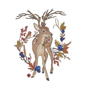 Stickdatei Hirsch im Beerenlaub