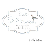 Stickdateien Set "Etwas Meer bitte" Applikationsverarbeitung