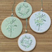 Embroidery design: Eucalyptus bouquet with roses