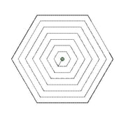 ITH embroidery file cup coaster